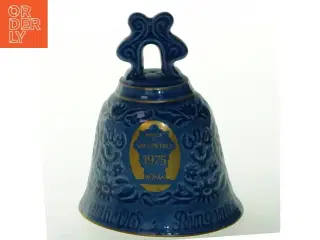 Dekorativ keramisk klokke fra Copenhagen Porcelain (str. Ø, 10 cm x 13 cm)