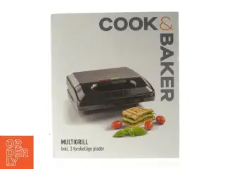 Multigrill med 3 plader fra Cook and Baker