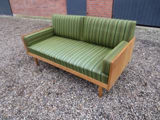 1 stk Retro Daybed grøn stof