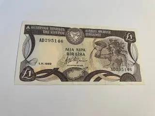 1 Pound Cyprus 1988