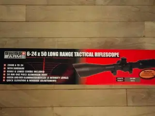Softgun tilbehør, 6-24x50 tactical scope