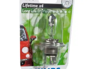 Philips Longlife EcoVision H4 60/55W 12V - 1 stk.