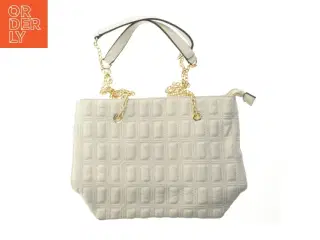 Hvid skæremønster taske fra Saint Sulpice (str. 26x37 cm)