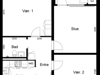 3 værelses lejlighed på 94 m2, Grenaa, Aarhus
