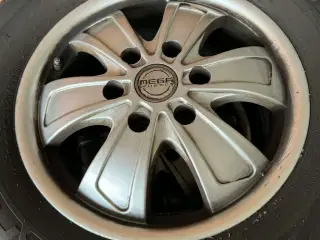 4 sommerdæk på alufælge -til Mercedes Sprinter bus