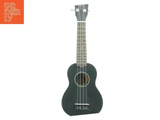 Sort ukulele med taske (str. 53 x 20 cm), som ny, i mint kondition