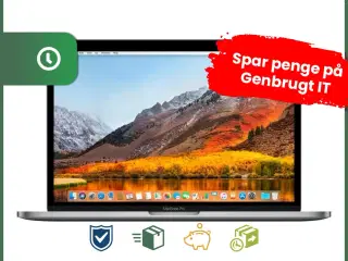 Apple MacBook Pro Touch Bar (Sølv) 15" - Intel i7 8750H 2,2GHz 256GB SSD 16GB (2018) - Grade B