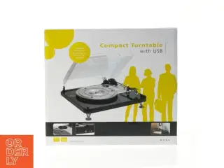 Kompakt Pladespiller med USB fra Agk (str. 36x32x15 cm)