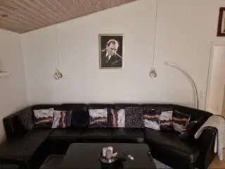 læder hjørne sofa ægte læder 