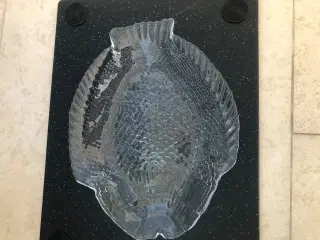 Fiske glas tallerkner 6 stk