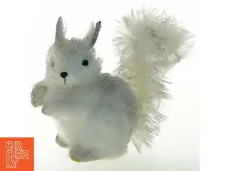 Jule glitter egern figur (str. 17x17 cm)
