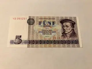 5 DDR-mark 1975 Germany