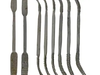 Italienske raspe sæt - 8 værktøjer til skulpturarbejde