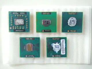 Intel og AMD Bærbar Processors
