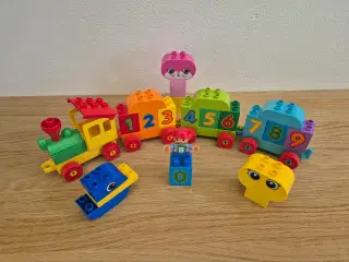 Duplo Taltog med 4 vogne og tal, Sælges som vist 