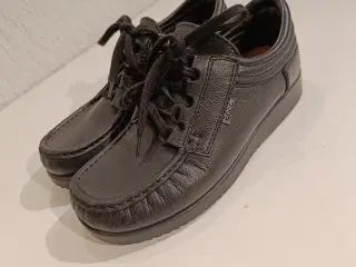 Ecco sort læder sko 38str 