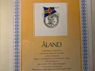 Åland, stemplet, alle udgivelser  1984-2024+ jul