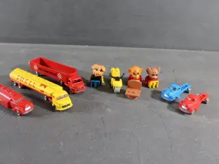 Gl. Lego biler og figur. 