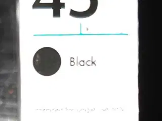 HP 45 blækpatron, sort