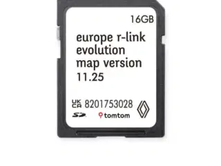 Renault R-link SD-TomTom Kort helt nyt uåbnet