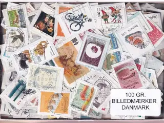 Danmark 100 g. Billedmærker Enkeltklip - Ny varer hjemkommet 31 - 10 - 2024 - Flot Parti !!