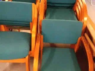Stole med grønt stof