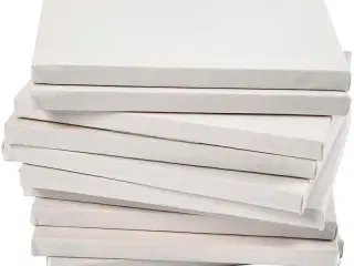 Malerlærred 18x24 cm - 40 stk. til akryl og olie