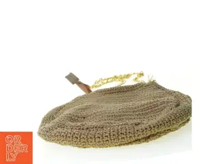 Hæklet taske fra Simosastre (str. 30 x 25 cm guld)
