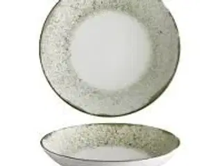 12 stk. Tallerken coupe dyb mørkegrøn 250 mm Rustic