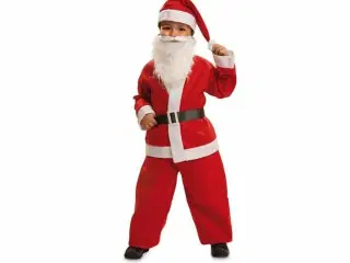 Julemand kostume til børn - 3-4 år, rød