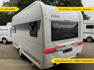 2025 - Hobby On Tour 460 DL   Sønderjyllands aut. HOBBY forhandler. NY 2025 ENKELTSENGE m/lameludtræk. PÅ VEJ HJEM, hør nærmere...