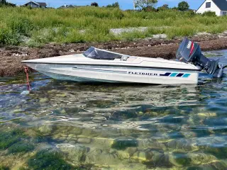 Fletcher speedbåd med bådtrailer og 60 hk