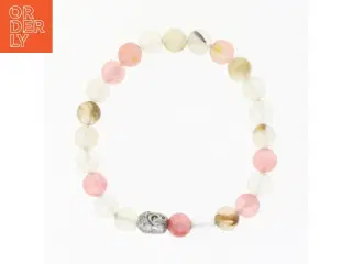 Perlearmbånd med Buddha-charm (str. 10 cm)