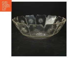 Dekorativ glasskål (str. Ø. 24 cm)