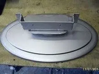 Sølvfarvet LCD TV bord stander / fod