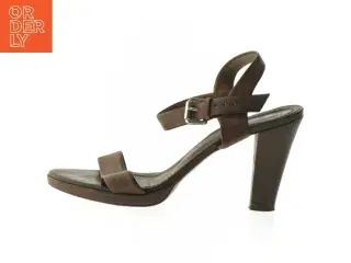 Brune høje stilet sandaler fra BrintS (str. 39 )