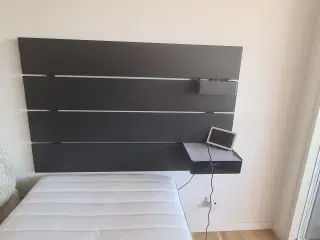 IKEA NORDLI sengstel + sengegavl + VALEVÅG springm