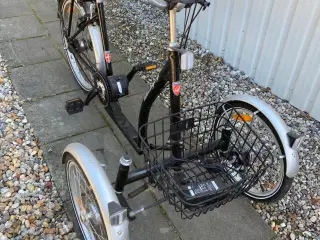 Stabil 3-hjulet batteri cykel