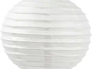 Rispapirlampe, Rund, diam. 20 cm, hvid, 1 stk.