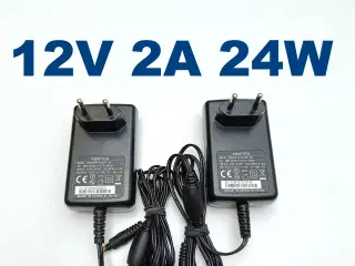 NY! 12V 2A 24W Strømforsyning