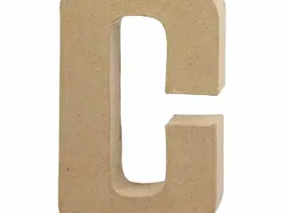 Bogstav, C, H: 20,5 cm, B: 11,5 cm, tykkelse 2,5 cm, 1 stk.