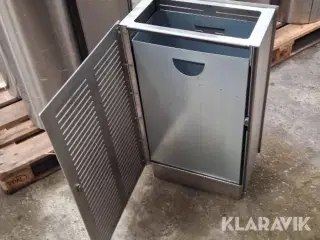 Skraldestativer rustfri stål 5 styk