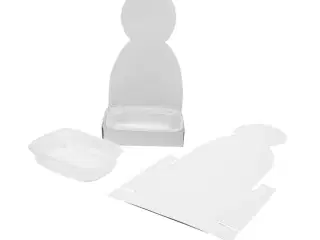 Karsebakke-figur, krop, H: 20 cm, hvid, 6sæt/ 1 pk.