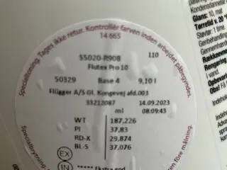 Maling til væg, 9 liter, Flüger, mat mørkeblå
