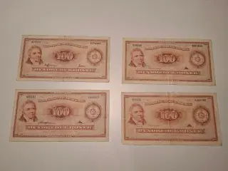 Danske 100 krone sedler