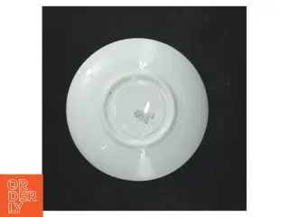 Porcelæn tekopper og underkopper fra B&G (str. Tallerken 13 cm i diameter, krus 7 cm i diameter)