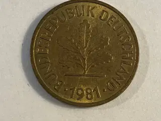 5 Pfennig Germany 1981