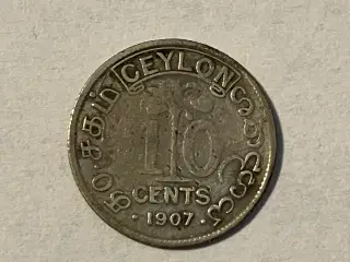 10 Cents Ceylon 1907