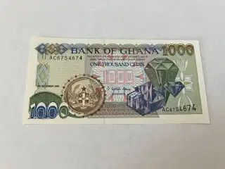1000 Cedis Ghana 1996