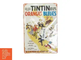 4 stk Tintin metal skilte (str. 30x20 cm)